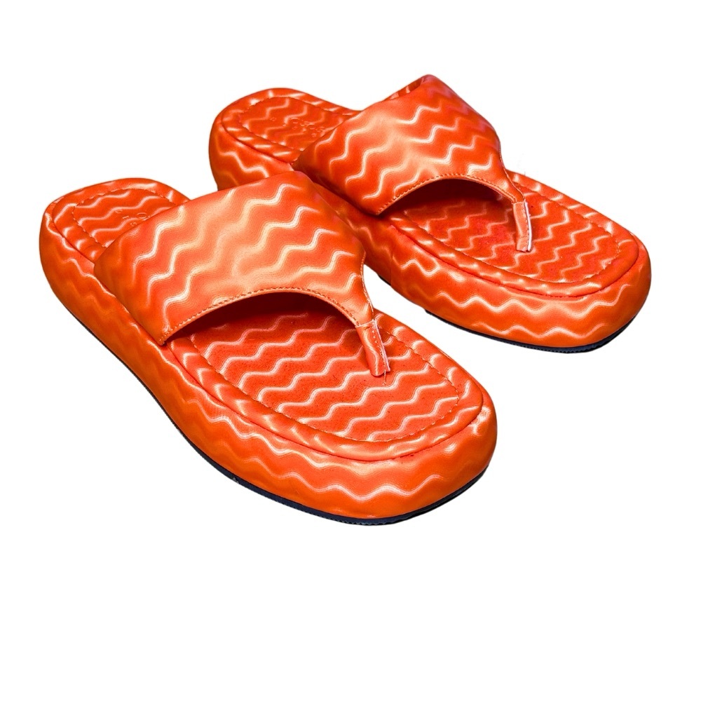 ASOS | Vibrant Flatform Orange Flip Flops - Picture 6 of 6